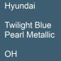 Preview: Hyundai, Twilight Blue Pearl Metallic, OH.